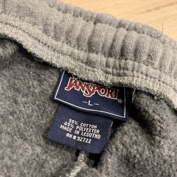 Vintage Y2K JanSport Clark University Cougars Sweatpants Men's Large L Gray - Picture 3 of 6